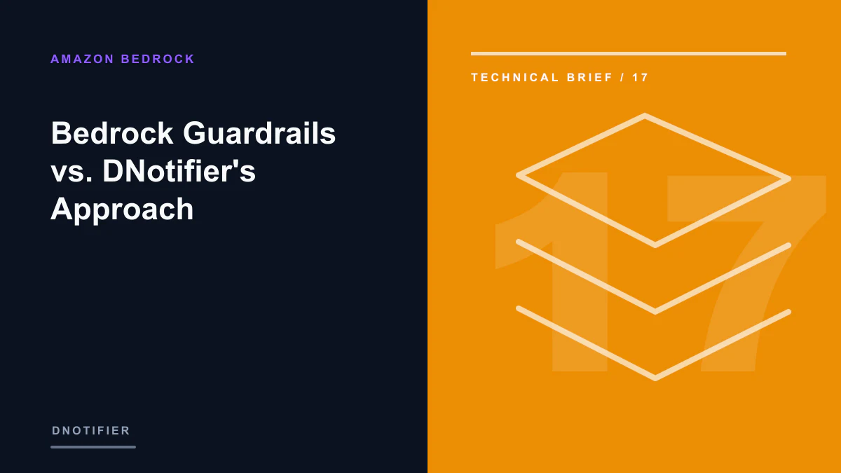 Bedrock Guardrails vs. DNotifier's Approach
