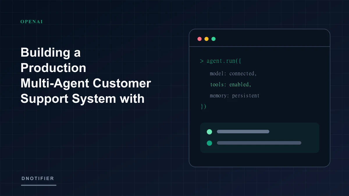 Building a Production Multi-Agent Customer Support System with OpenAI and DNotifier