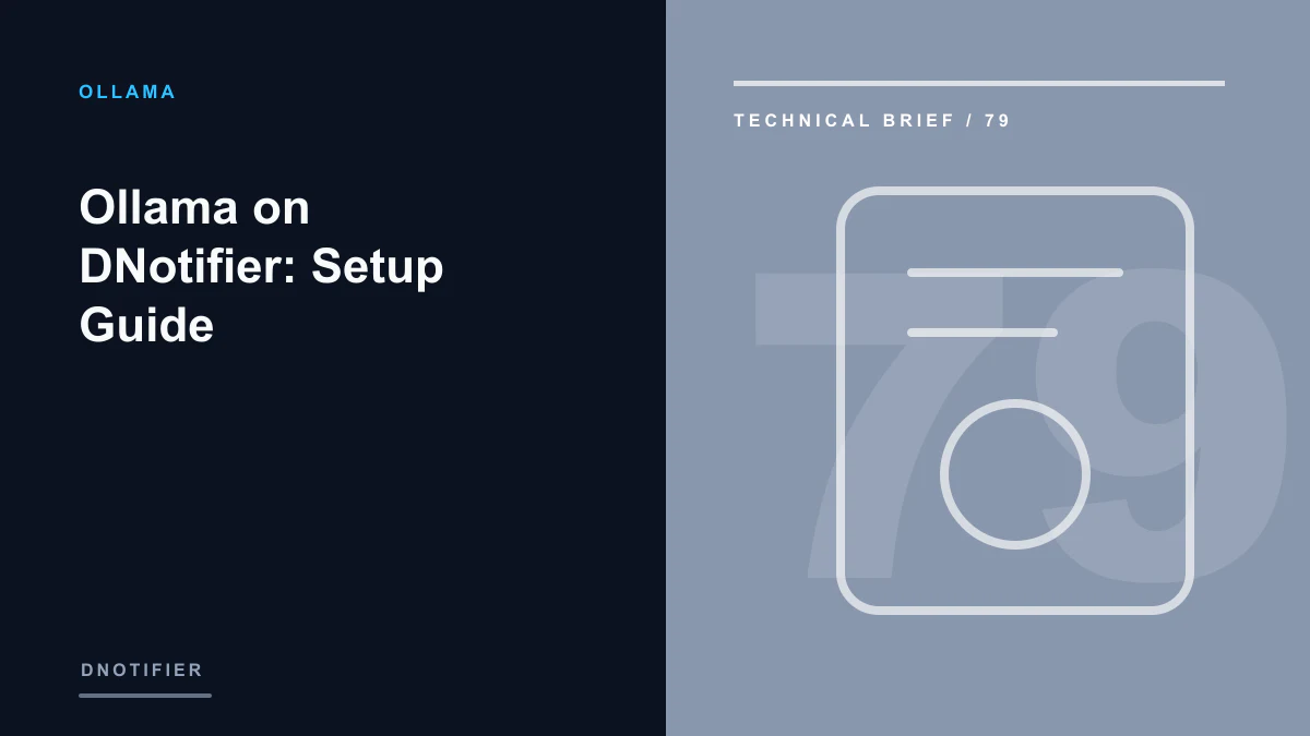 Ollama on DNotifier: Setup Guide