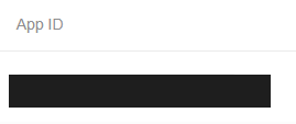 App ID field on project details